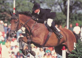 1995 Collect-A-Card Equestrian #17 Lesley McNaught-Mandli / Panok Renanche Front